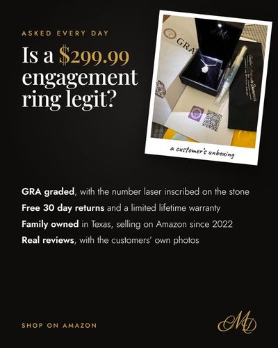Is a $299.99 ring legit?